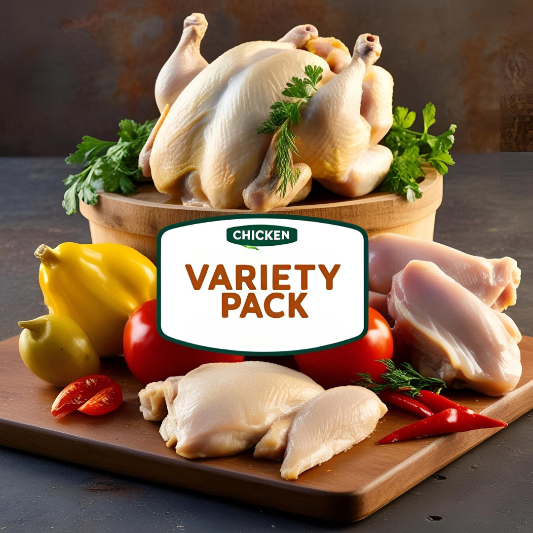 Chicken Variety Pack – A Flavorful Selection of Pasture-Raised Cuts